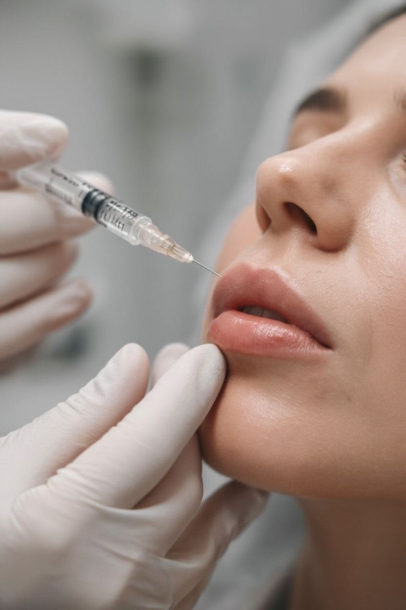 Botox application